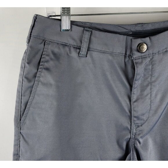 Bonobos Pants Mens 31x32 Gray Chino Maide Performance Pant Ankle Zips - Picture 3 of 11
